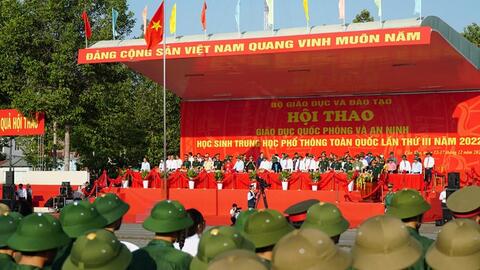 Hơn 700 học sinh dự Hội thao giáo dục quốc phòng và an ninh toàn quốc