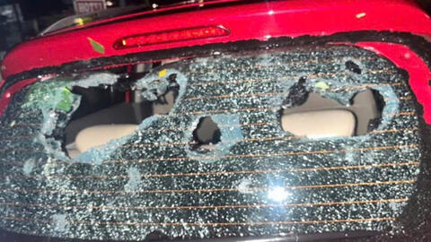 Mưa đá hạt to xuất hiện trên cao nguyên trắng Bắc Hà