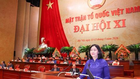 Bà Bùi Thị Minh Hoài tái đắc cử Chủ tịch Ủy ban Trung ương Mặt trận Tổ quốc Việt Nam