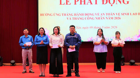 Công đoàn xã Lục Yên vượt 200% chỉ tiêu thành lập công đoàn cơ sở