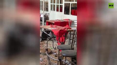 Syria: Hiện trường vụ đánh bom giữa trung tâm Damascus, nhiều người thương vong