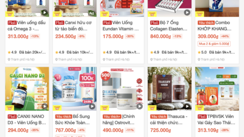 Câu hỏi về thực phẩm bảo vệ sức khỏe 'bùng nổ' trên sàn thương mại điện tử
