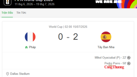 Tây Ban Nha thắng Pháp 2-0, lần thứ hai tiến vào chung kết World Cup