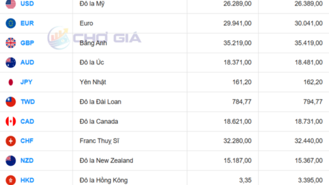 Tỷ giá USD hôm nay 23/7/2026: Đồng bạc xanh suy yếu trước thềm họp Fed