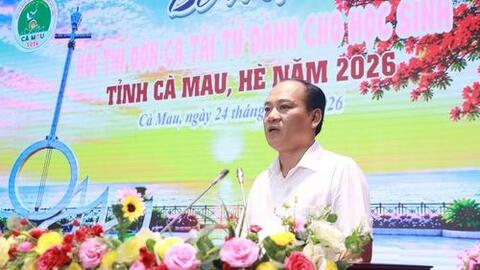 30 tiết mục đạt giải tại Hội thi Đờn ca tài tử dành cho học sinh tỉnh Cà Mau