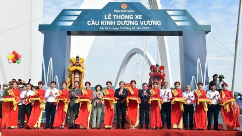 Bắc Ninh: Khánh thành cầu vòm thép cao nhất Việt Nam