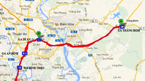 Sẽ có 7 tuyến đường sắt đi từ Tp.HCM đến Đồng Nai, Long An, Tây Ninh, Bình Phước, Cần Thơ