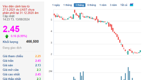 Một cổ phiếu bất ngờ “cháy hàng” sau khi thị giá “bay màu” gần 80% từ đầu năm