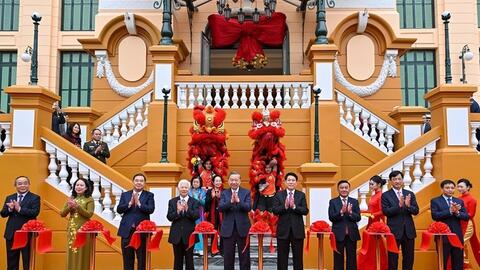 Tổng Bí thư và Chủ tịch nước dự Lễ khánh thành Trụ sở làm việc Cơ quan Chủ tịch nước