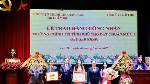 Chuẩn mức 1 mở ra chặng phát triển mới của Trường Chính trị tỉnh Phú Thọ