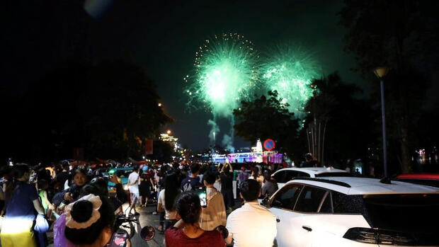 Pháo hoa rực rỡ chào mừng ‘Phú Thọ vươn mình trong kỷ nguyên mới’