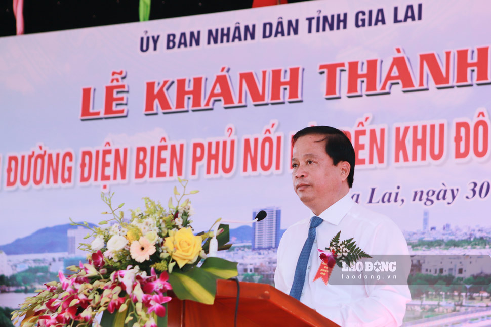 Ông Nguyễn Tuấn Thanh phát biểu. Ảnh: Hoài Phương
