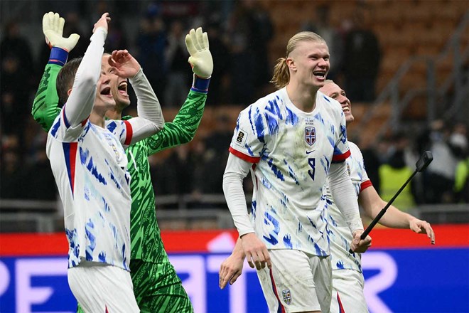 Na Uy trở lại World Cup sau nhiều năm vắng bóng. Ảnh: AFP