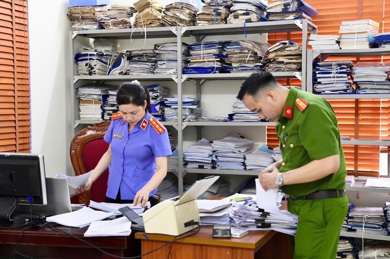 Cơ quan Cảnh sát điều tra đang tiếp tục mở rộng vụ án, làm rõ trách nhiệm của các cá nhân, tổ chức liên quan. Ảnh: Công an tỉnh Phú Thọ.