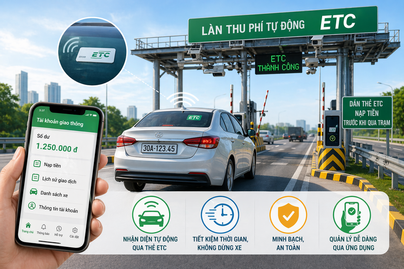 Việc bảo đảm quyền lợi cho người tiêu dùng khi sử dụng dịch vụ thu phí không dừng hiện còn nhiều bất cập, hạn chế. Ảnh minh hoạ