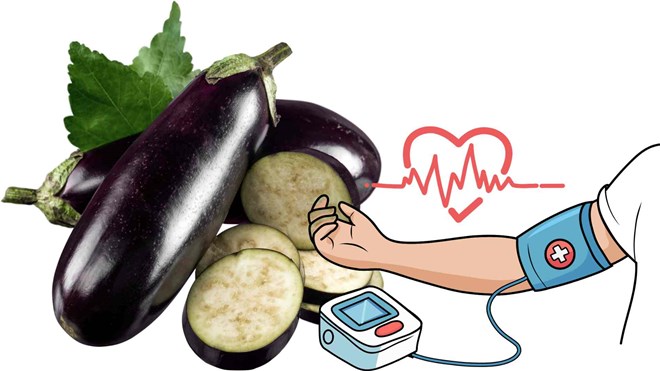 Cách ăn cà tím tốt cho người huyết áp cao