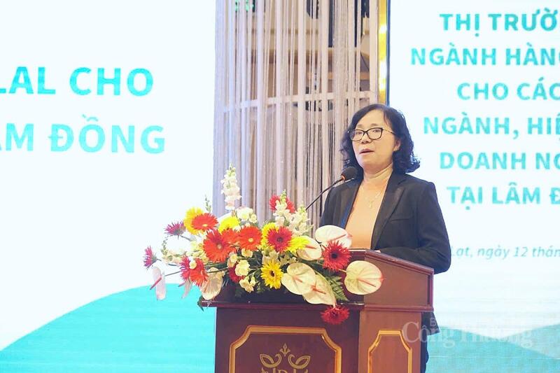 Bà Nguyễn Phương Trà, Vụ trưởng Vụ Trung Đông - Châu Phi (Bộ Ngoại giao) phát biểu khai mạc hội thảo. Ảnh: Lê Sơn
