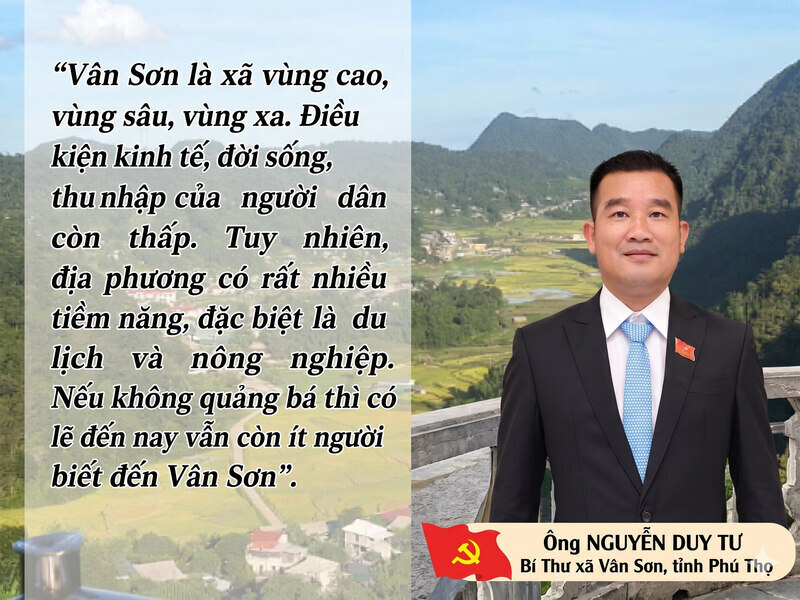 Theo Bí thư xã Vân Sơn, nơi đây có nhiều tiềm năng nhưng chưa thực sự được đánh thức. Đồ hoạ: Khánh Linh