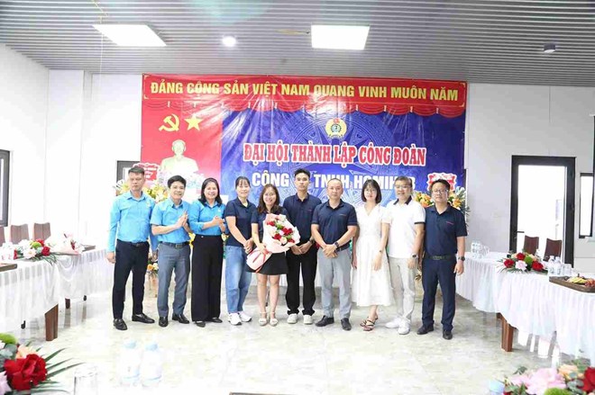 Thành lập thêm 2 Công đoàn cơ sở tại doanh nghiệp ở Hưng Yên