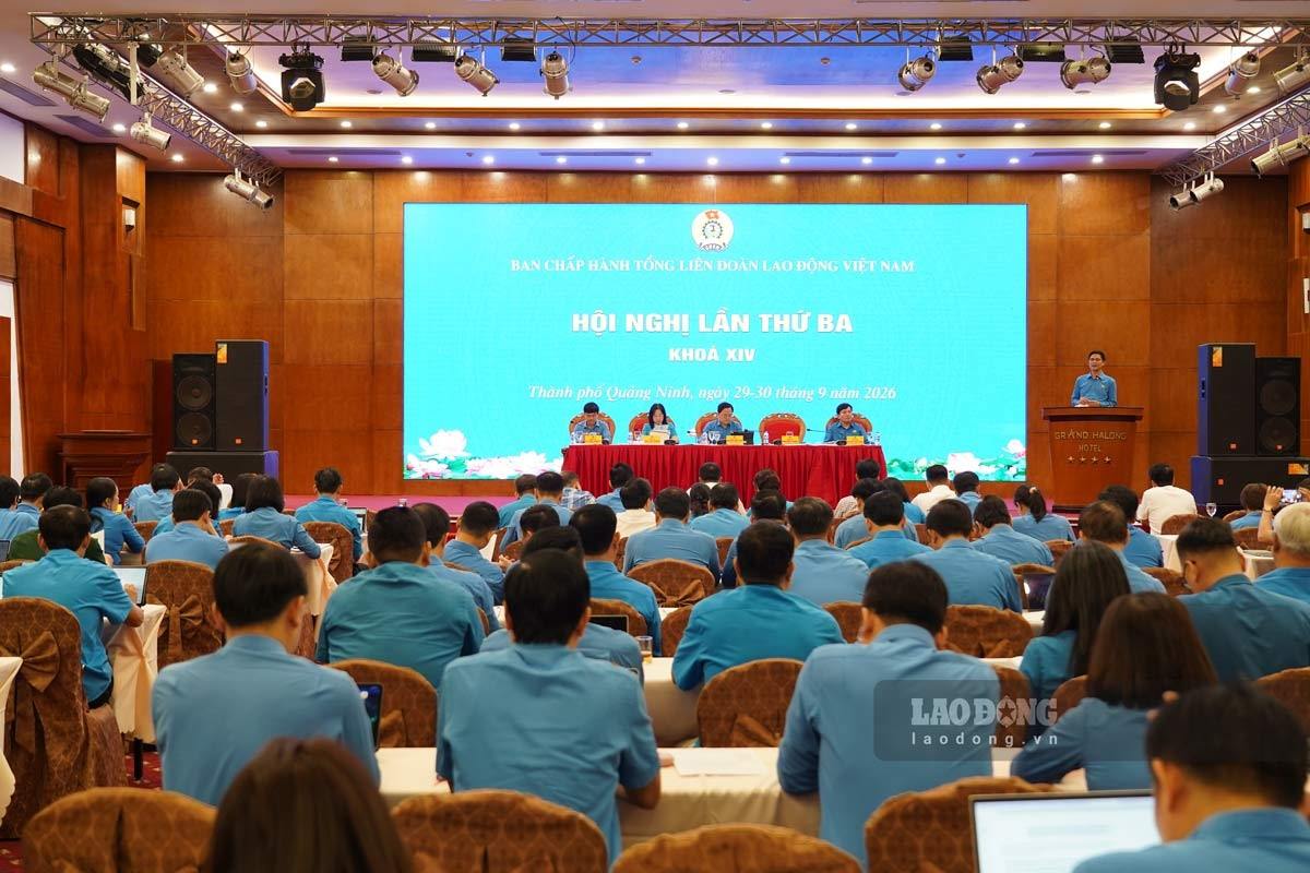 Hội nghị thảo luận nhiều nội dung quan trọng về công tác cán bộ, phát triển đoàn viên, nâng cao chất lượng hoạt động công đoàn và quan hệ lao động. Ảnh: Đoàn Hưng