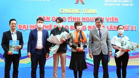 360 sinh viên Trường Đại học Mở Hà Nội tham gia tình nguyện SEA Games 31