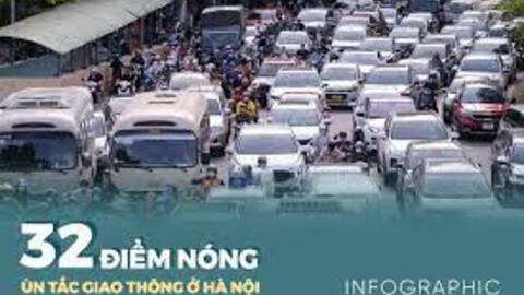 32 điểm nóng ùn tắc giao thông ở Hà Nội