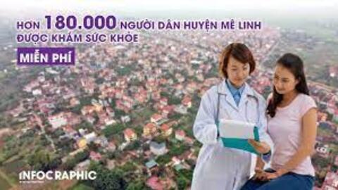 Hơn 180.000 người dân Mê Linh được khám sức khỏe miễn phí