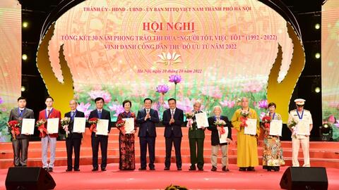 Hà Nội vinh danh 10 Công dân Thủ đô ưu tú năm 2023