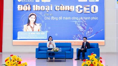 CEO Lê Hồng Thuỷ Tiên đối thoại về “chủ động để thành công và hạnh phúc”