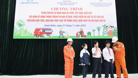 Để mỗi học sinh là 1 chiến sĩ nhỏ tuyên tuyền về PCCC...
