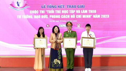 Học sinh Hà Nội giành giải Nhất cuộc thi học tập, làm theo Bác