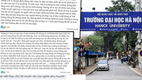 Ngôi trường đang bị réo tên khắp cõi mạng, học phí "bèo" nhất cũng 720k/tín chỉ, thi 8,5 điểm/môn mới có cơ may đỗ