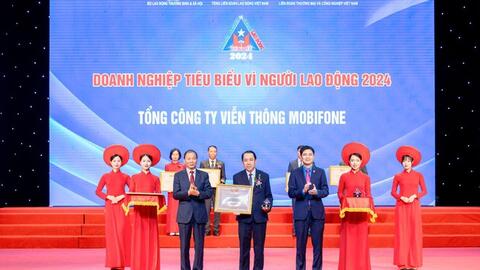 MobiFone lọt top 67 Doanh nghiệp tiêu biểu vì Người lao động năm 2024