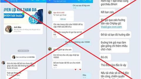 Cảnh báo mạo danh cán bộ Bảo hiểm xã hội để lừa đảo chiếm đoạt tài sản