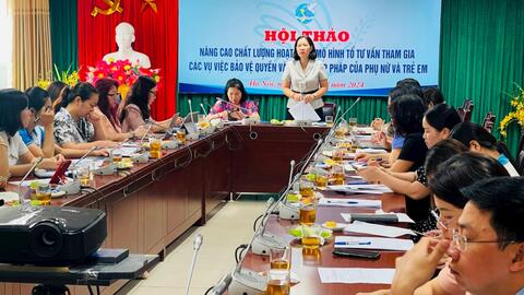 Nâng cao chất lượng mô hình Tổ tư vấn bảo vệ phụ nữ
