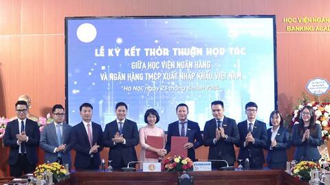 Eximbank ký kết hợp tác toàn diện cùng Học viện Ngân hàng