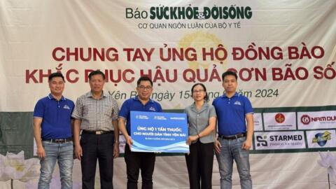 Hệ thống nhà thuốc FPT Long Châu hỗ trợ người dân sau bão Yagi