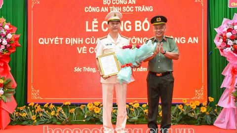 Điều động, bổ nhiệm Đại tá, Trưởng phòng giữ chức Phó Giám đốc Công an tỉnh