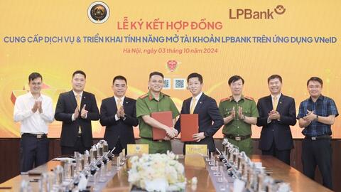 LPBank hợp tác với Bộ Công an triển khai dịch vụ mở tài khoản trên VNeID