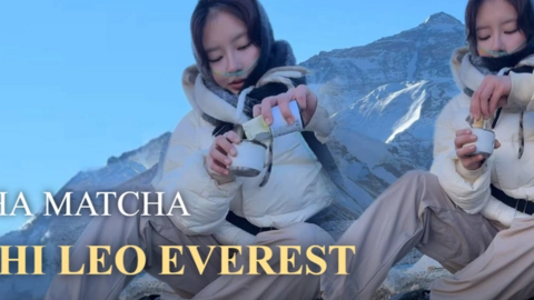 Hotgirl Việt thở oxy nhưng vẫn chịu khó pha matcha trên đỉnh núi cao nhất thế giới gây sốt cộng đồng mạng