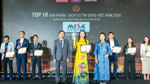 Nền tảng MISA AMIS được vinh danh top 10 sản phẩm - dịch Tin Dùng Việt Nam 2024