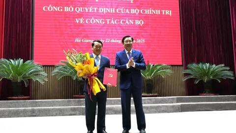 Ông Hầu A Lềnh làm Bí thư Tỉnh ủy Hà Giang