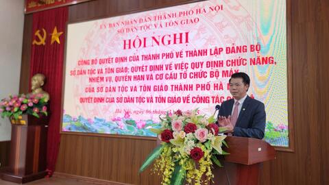 Công bố chức năng, nhiệm vụ, cơ cấu tổ chức của Sở Dân tộc và Tôn giáo