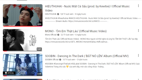 MV Bắc Bling của Hoà Minzy đã biến mất khỏi top trending