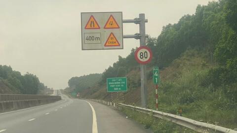 Điều chỉnh tốc độ tối đa lưu thông trên cao tốc Cam Lộ - La Sơn