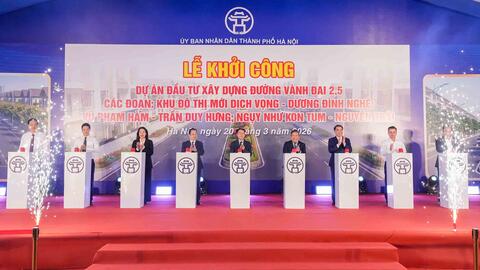 Hà Nội khởi công những mảnh ghép cuối cùng của đường Vành đai 2,5