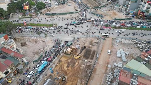 Tổ chức lại giao thông trên đường La Thành phục vụ thi công đường Vành đai 1