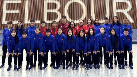 U15 nữ Việt Nam đến Australia chuẩn bị dự giải giao hữu