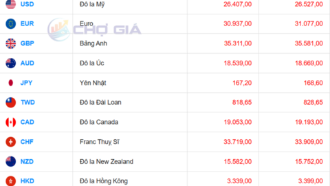 Tỷ giá USD ngày 29/4/2026: 'Chợ đen' vượt 26.700 đồng