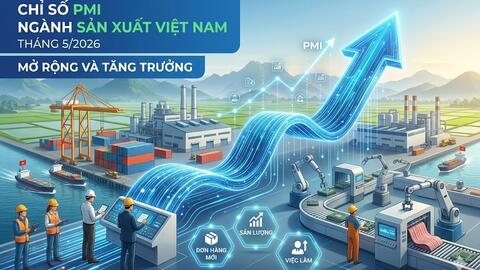 Chỉ số PMI tiếp tục tăng, doanh nghiệp Việt thích ứng bối cảnh mới